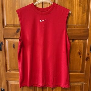Nike Drifit Red Athletic Tank Jacket XL